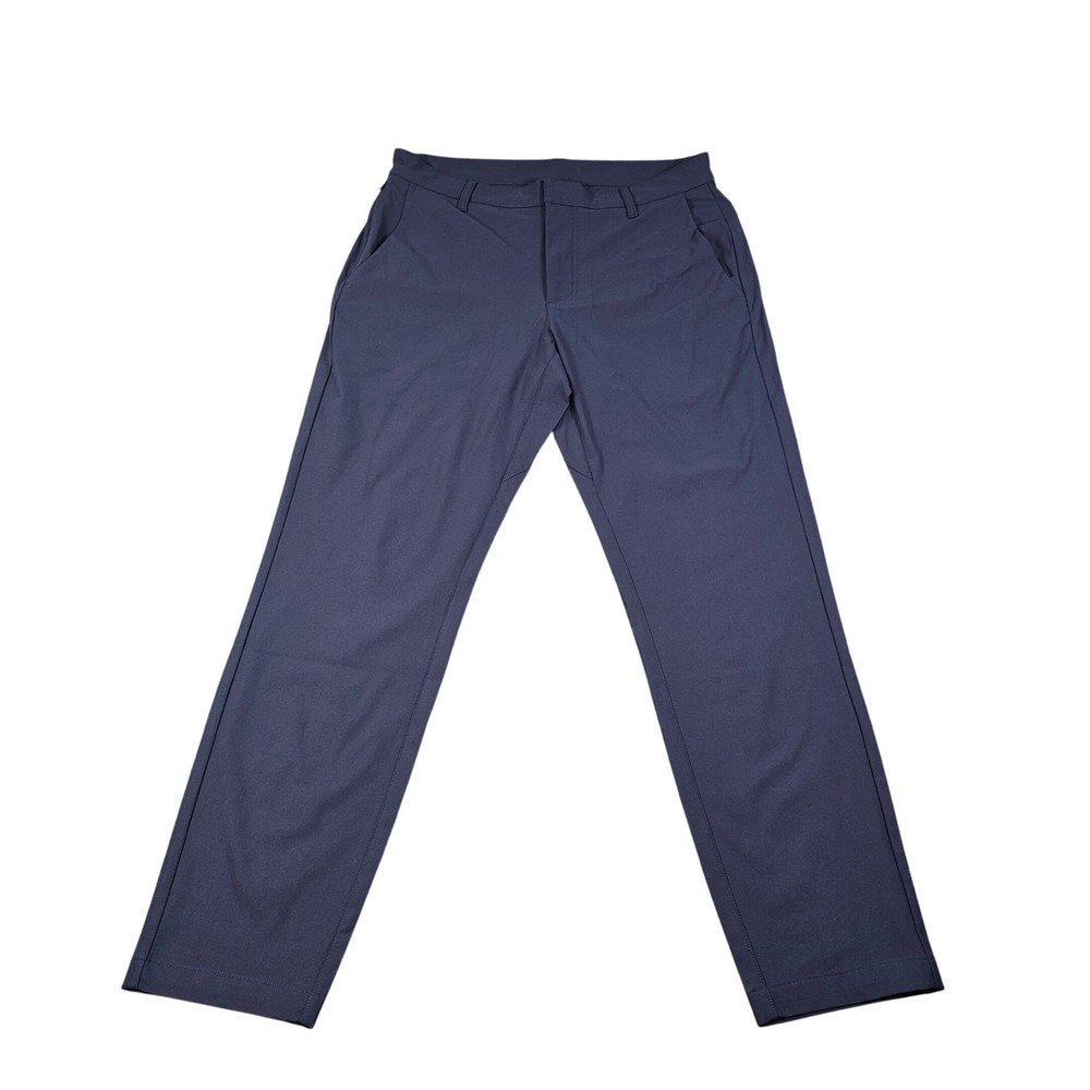 Fabletics Mens The Don Trouser Navy Blue Classic Fit Tech Pants 32x32 NEW